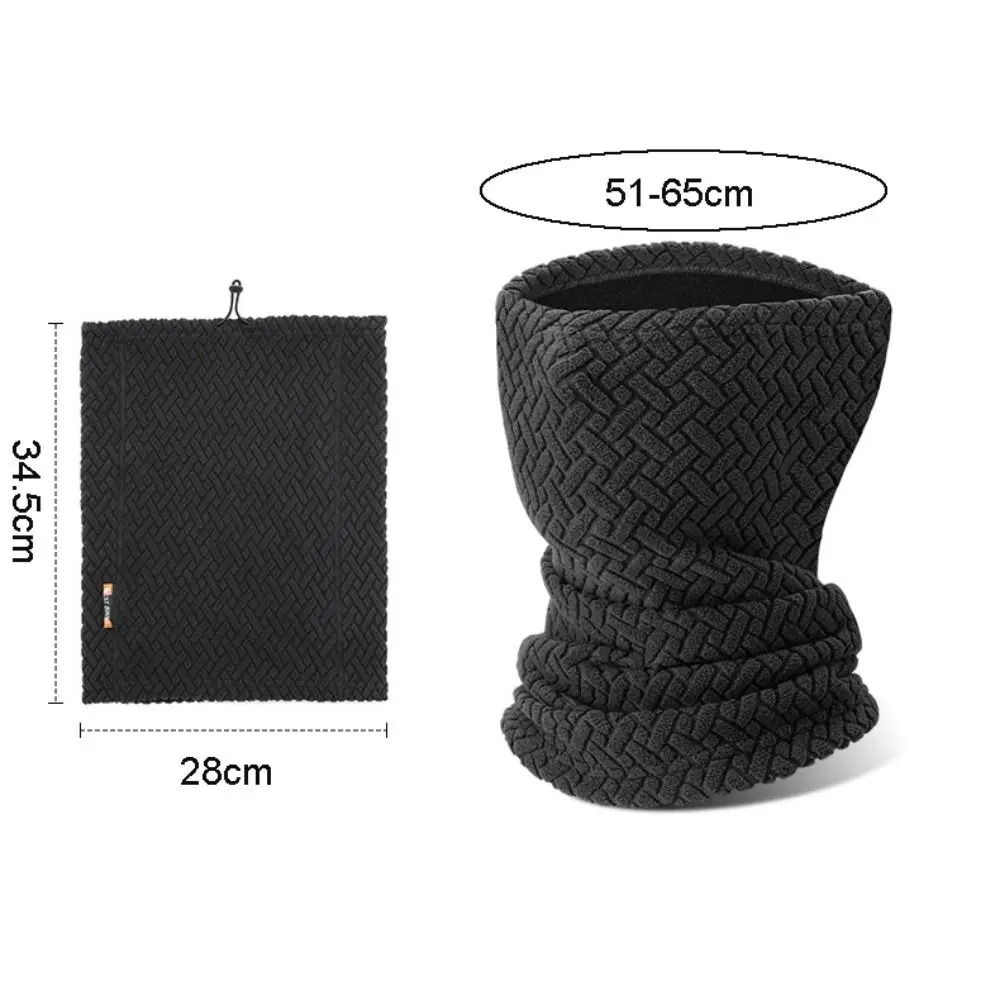 Moda Jacquard terciopelo térmico ciclismo máscara estiramiento a prueba de frío invierno cálido anillo bufanda elasticidad pasamontañas gorra para mujer hombre