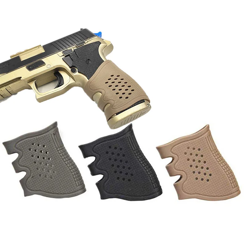 Pistol Rubber Grip Glove Cover Sleeve Anti Slip For Most Of Glock Handguns Airsoft Hunting Accessories