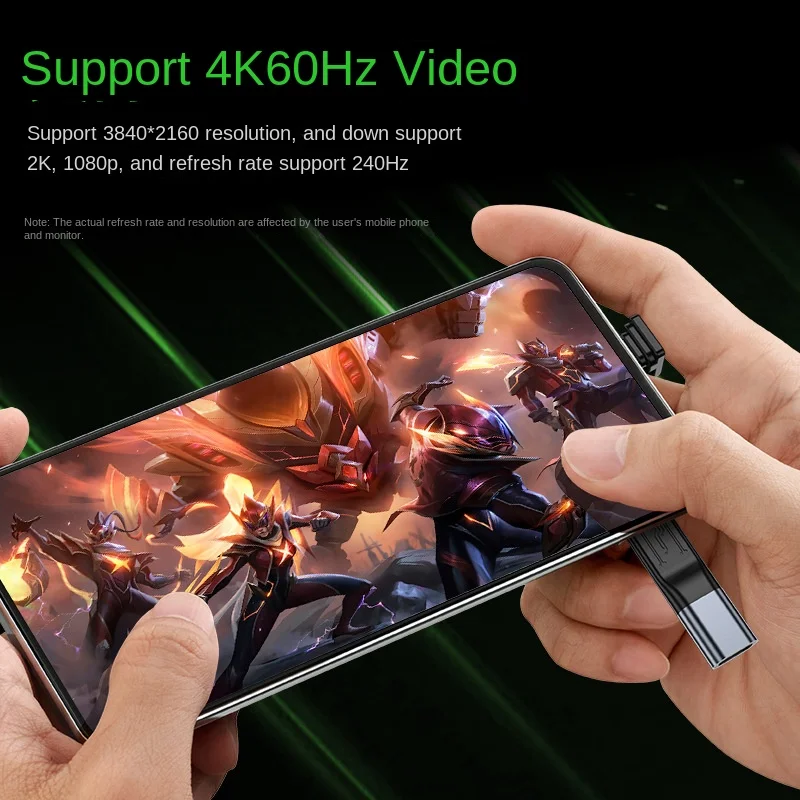 العالمي نوع-C شحن موصل USB-C شحن ميناء محول 4K 60 هرتز الهاتف المحمول الذيل التوصيل تمديد كابل لعبة محول
