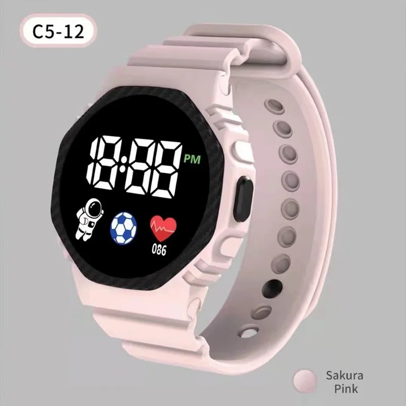 New Fashion Sports Digital Wristwatches for Kids Waterproof Smart Children Watch LED Dial Watches Girls Boys Student Clock Gifts