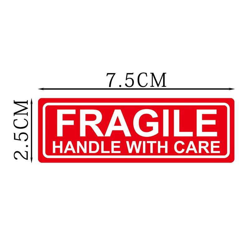 500 PCS Fragile Stickers The Goods Please Handle With Care Warning Labels Oil-proof Waterproof Permanent adhesive Sticker