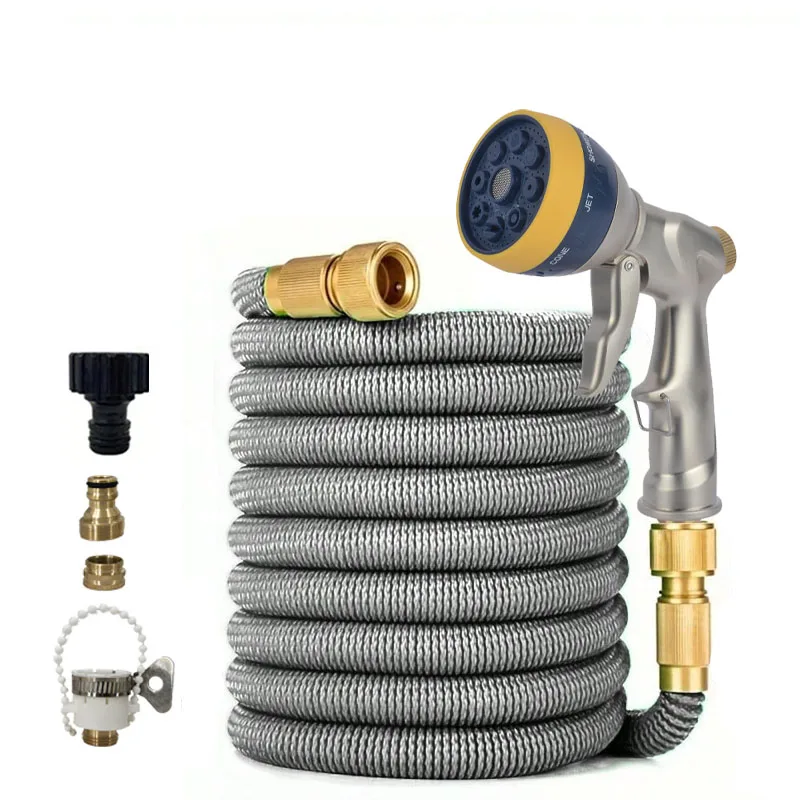 

High Pressure Flexible Magic Water Pipe, 25-100FT Expandable Garden Hose, Perfect for Farm Irrigation, Car Wash & Lawn Watering