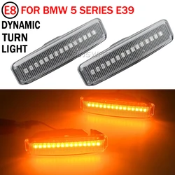 1pair LED Dynamic Turn Signal Light Side Marker Lamp Repeater Signal Lights For BMW 5 Series E39 1995-2003 M5