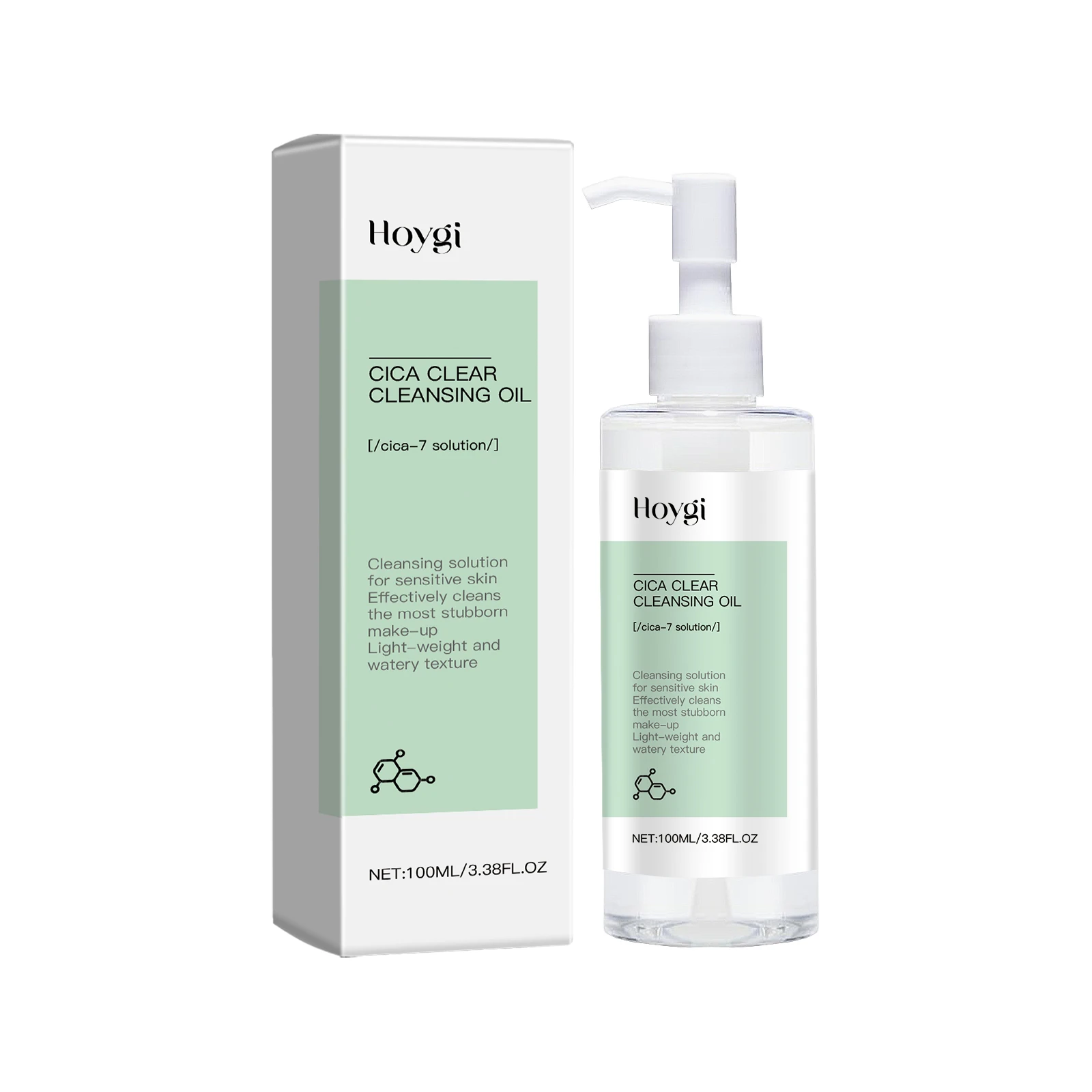 Cica clair nettoyant démaquillant huile démaquillante pour le visage nettoyer les Pores hydratant rafraîchissant huile nettoyante Non serrée