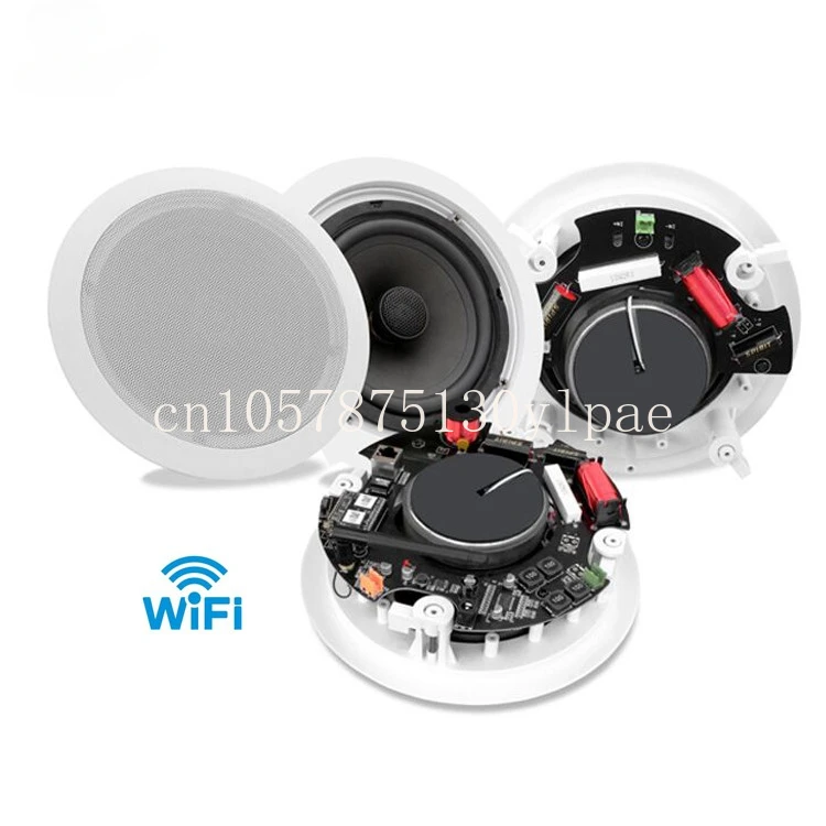 Smart Home Sound System Stereo Sound Coaxial Network WIFI Control Wireless IP Ceiling Speaker