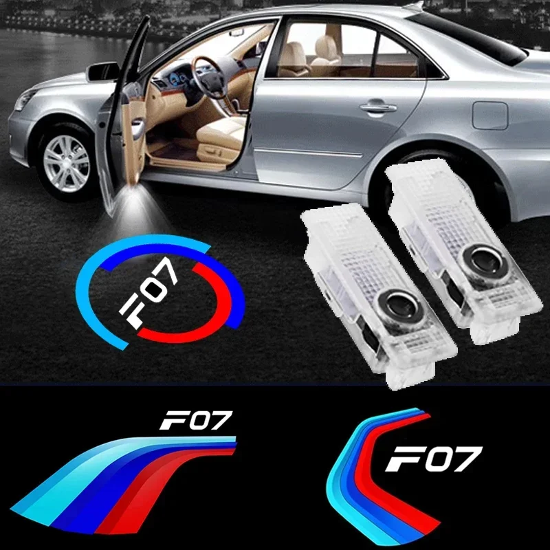 

2PCS LED Car Door Welcome Courtesy Lights for 5 Series F07 Logo Ghost Projector Shadow Emblem Lamps