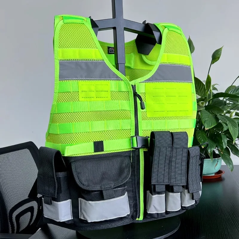 Real Tactical Vest level 3 Anti-Stabbing Clothing Reflective Vest Anti-Cut Multi-Functional Safety Protective Clothing Security