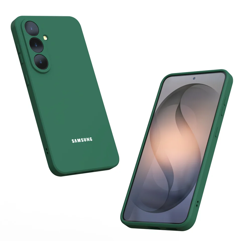 Funda de silicona líquida para Samsung Galaxy S26 S25 S24 S23 Ultra Plus FE A57 A37 A17 A56 A36 A16 A55 A35 A15 6