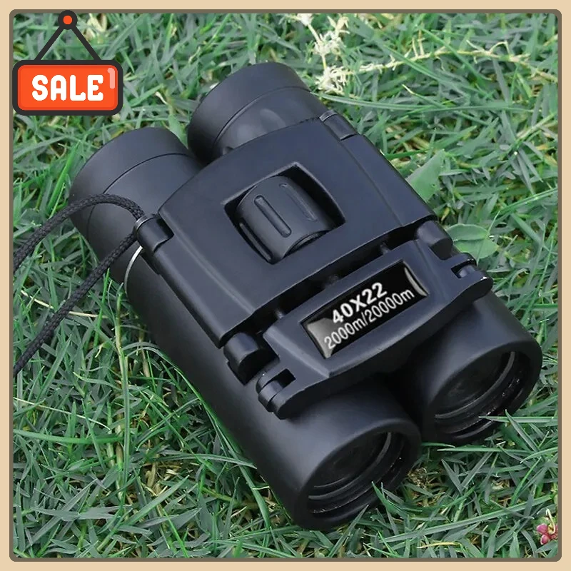 40x22 HD Binoculars 2000M Long Range Mini Folding Telescope BAK4 FMC for Hunting Outdoor