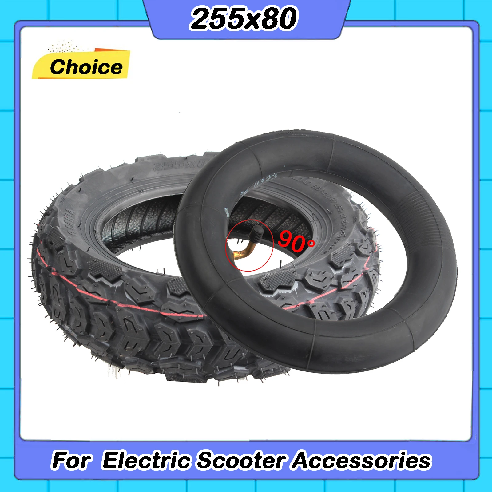 255x80 Outer Tire For Kugoo KuKirin G2 Max Electric Scooter 