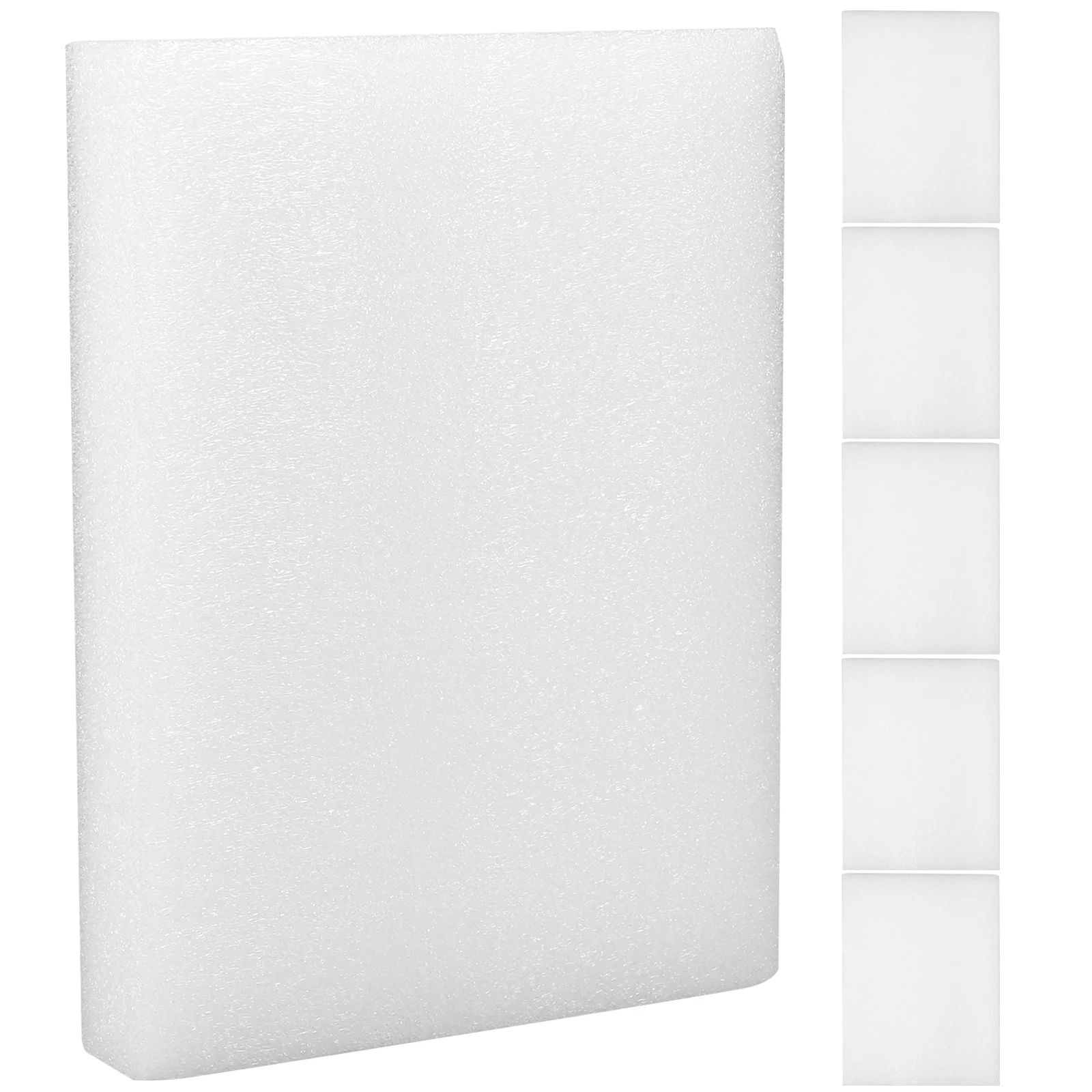 6 قطعة وسادة رغوة التلبيد الصوف إبرة التلبيد وسادة سميكة قابلة لإعادة الاستخدام الحرفية العمل حصيرة Diy بها بنفسك مشاريع ورأى الأغنام الأبيض