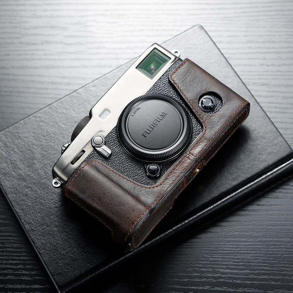 本革カメラケース,手作りのハーフバッグ,fjifilm xpro 3 x-pro 3