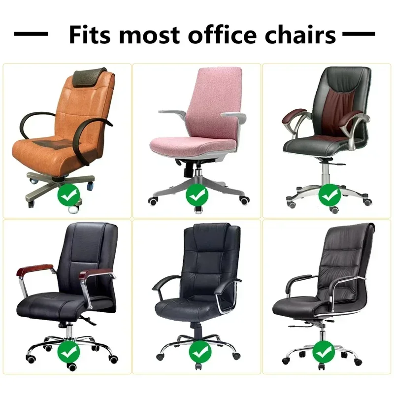 1PC Einfarbig Büro Sessel Abdeckung Stretch Spandex Computer Stuhl Abdeckungen Lift Rotierenden Stuhl Fall Funda Silla Escritorio – Detail 1
