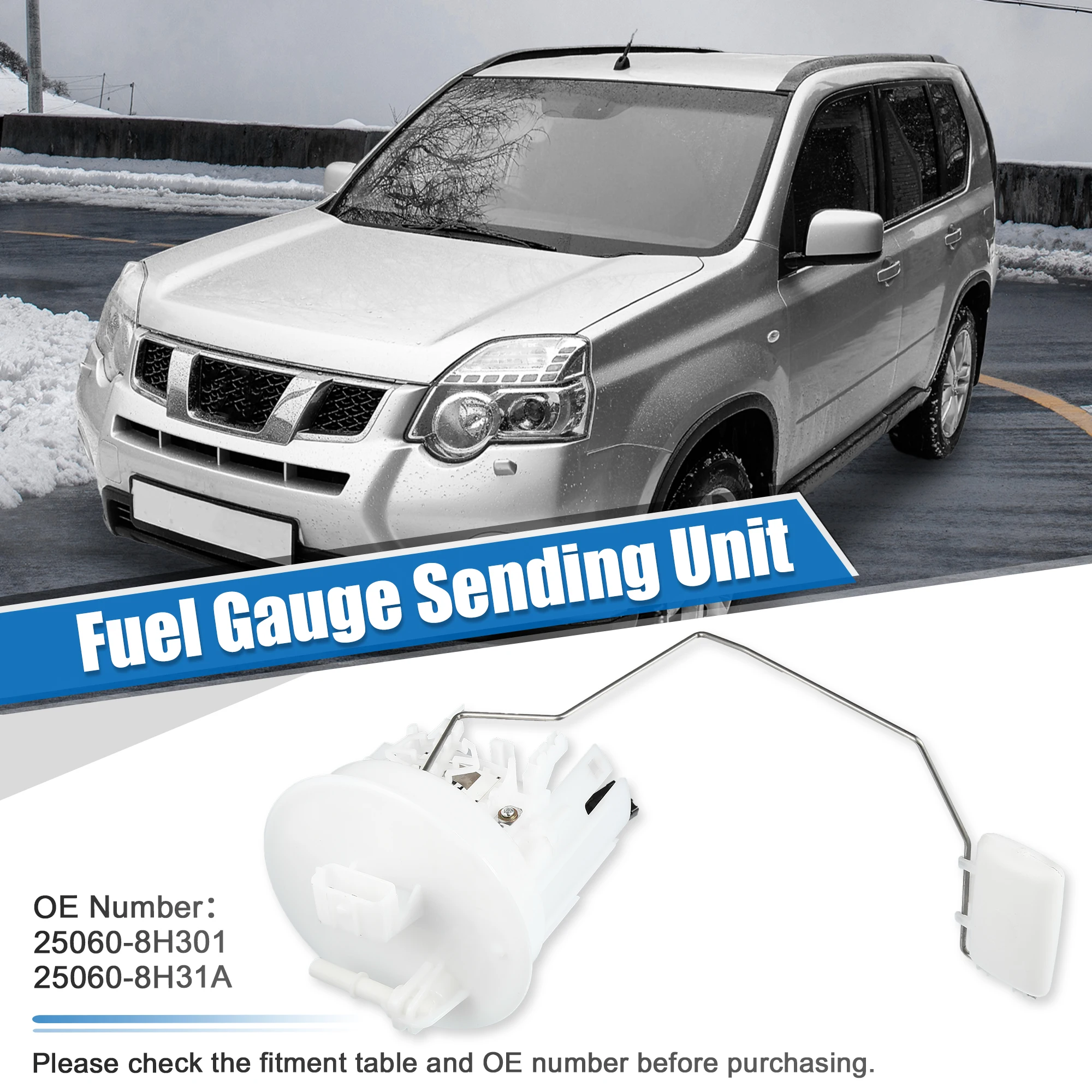 Main Fuel Tank Guage Level Sensor Fit for Nissan X-Trail T30 NT30 QE20DE QR25DE 2004-2007 250608H301 250608H311