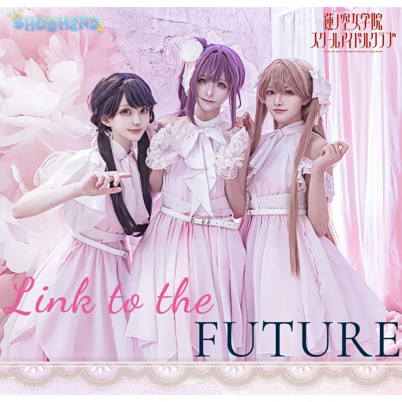 

Link to the FUTURE Otomune Kozue Fujishima Megumi Miki Sayaka Rurino Osawa Косплей Костюм Хэллоуин Женское Элегантное Платье Униформа