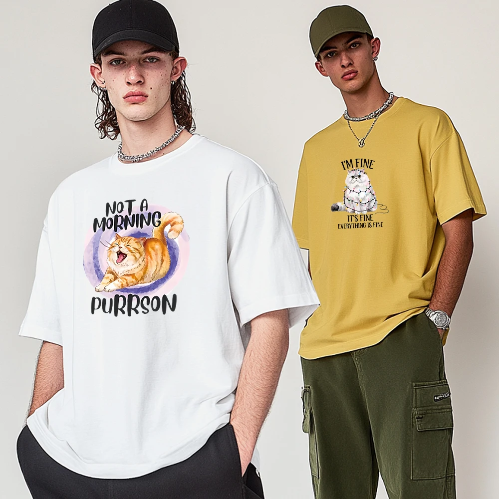 12 قطعة من ملصقات القطط اللطيفة على النقل - شارات فينيل ذات لغة مضحكة للقمصان والجينز وحقائب الظهر #5