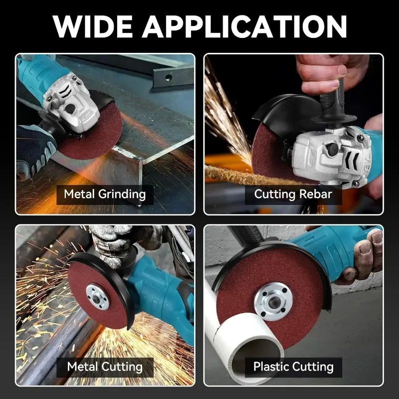 

【Premium】Brushless Angle Grinder 125MM 18000RPM Rotatable Head Professional Electric Angle Grinder Power Tools For 18V Battery