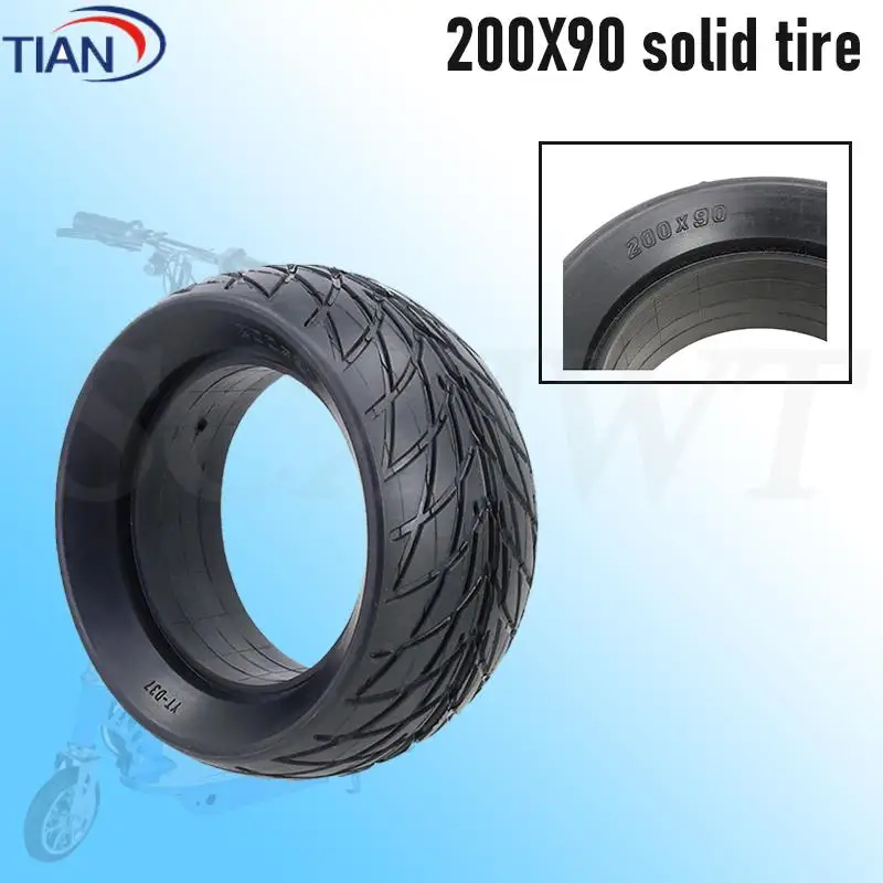 New 200 * 90 Explosion-proof Solid Tires Suitable for Electric Scooters, Balance Bikes, and Non Inflatable Tires