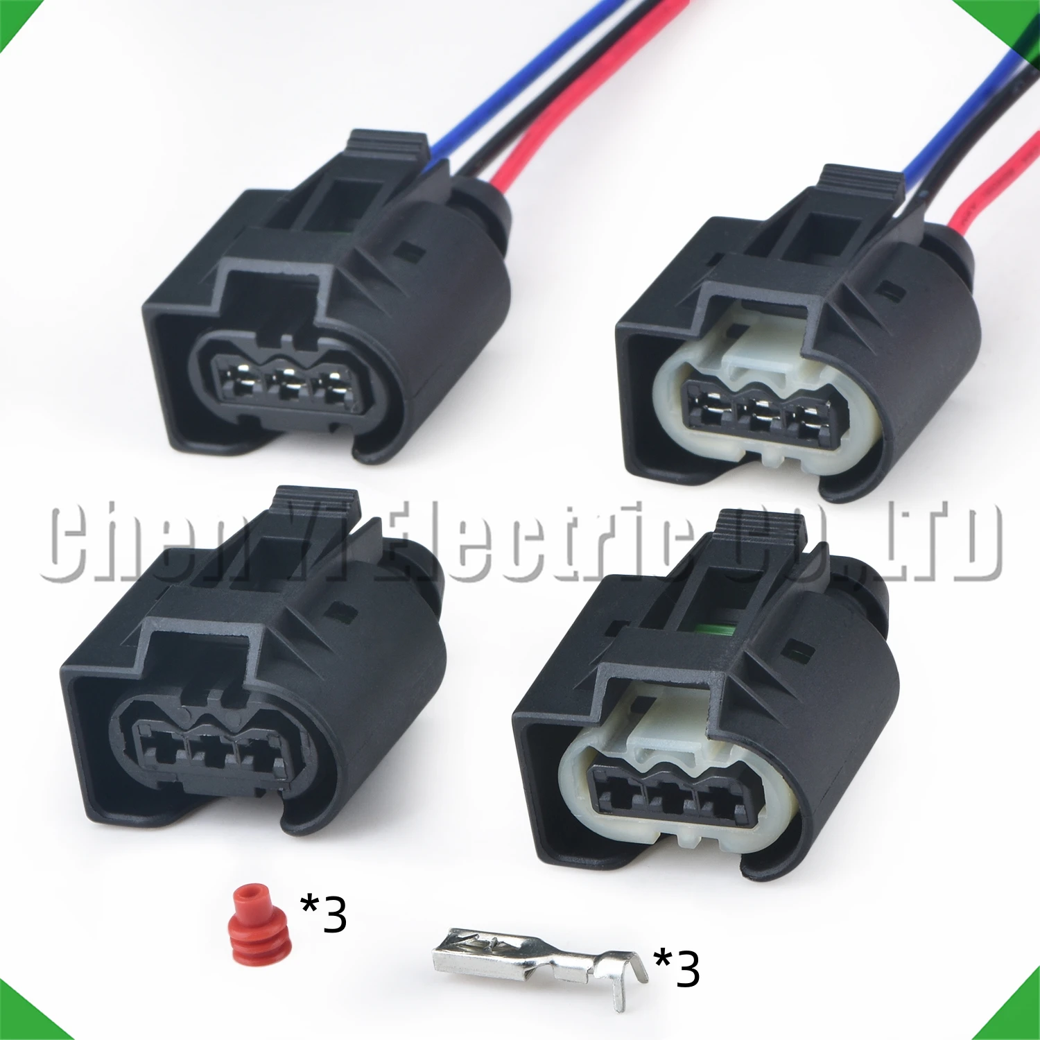 Conectores automotivos de 3 pinos, sensor de virabrequim, injetor de alta pressão, pressão de óleo, plugue de chicote de fios 09441391 09441392 para bmw