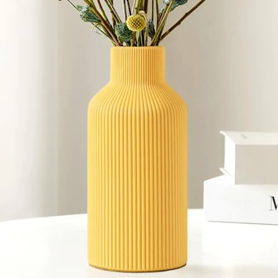 

Ceramic Flower Vase, Minimalist Decor, Modern Home Decorative Vase, Small Pampas Grass Vases for Kitchen Bedroom Office Living