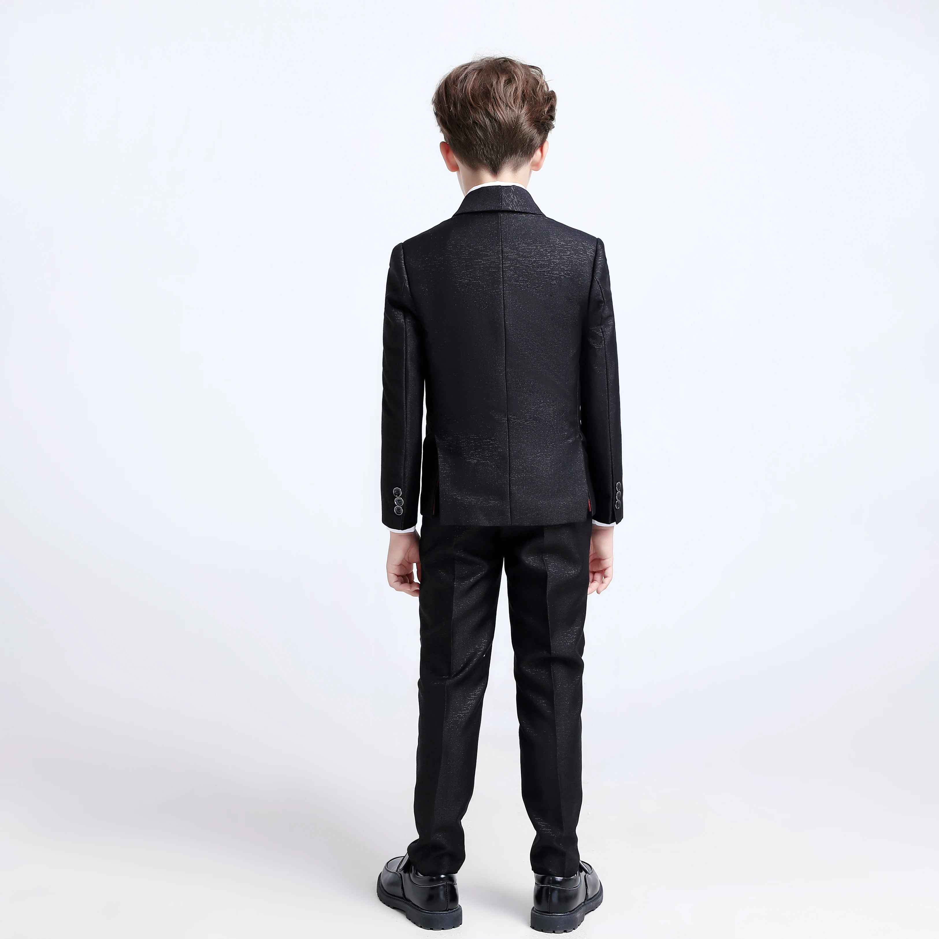 Smokings formels imbibés pour garçons et enfants, veste et pantalon, robe de soirée pour enfants, mode de mariage, adolescent, 3 pièces, stock émaillé