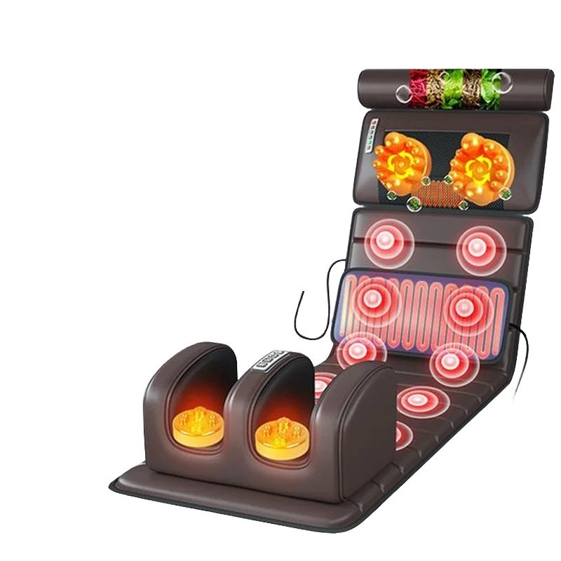 

Electric Infrared Full Body Airbag Vibration Massage Mat Electric Massage Cushion Roller Stretching Pressure Airpad for Body