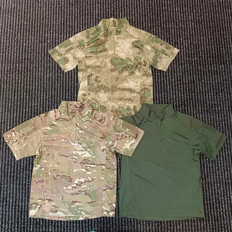 2026 New Tactical Quick-Drying Camouflage Round-Neck Short-Sleeved Half-Sleeved Breathable Outdoor Training Uniform T-shirt
