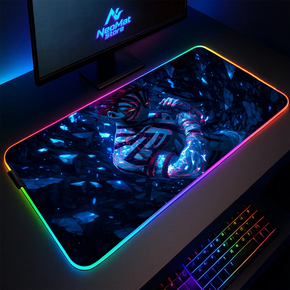 

Akaza Led Long Pad Keyboard Mat with Backlight Giant Mouse Pad Rgb Large Mousepad Gamer Desk Pads Big Gaming Deskpad Mauseped