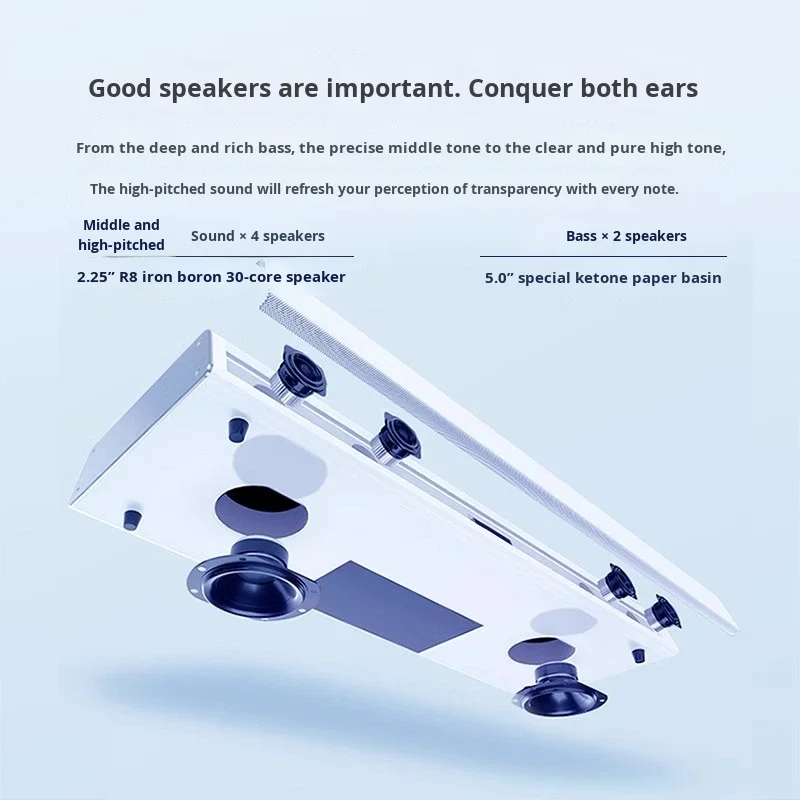 KKH MX8 Home Karaoke Soundbar TV Speaker KTV Set Full Set All-in-One Touch Screen Use