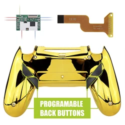 eXtremeRate Dawn Remappable Remap Kit for ps4 Slim Pro Controller JDM 040/050/055 w/ Back Shell & 4 Back Buttons