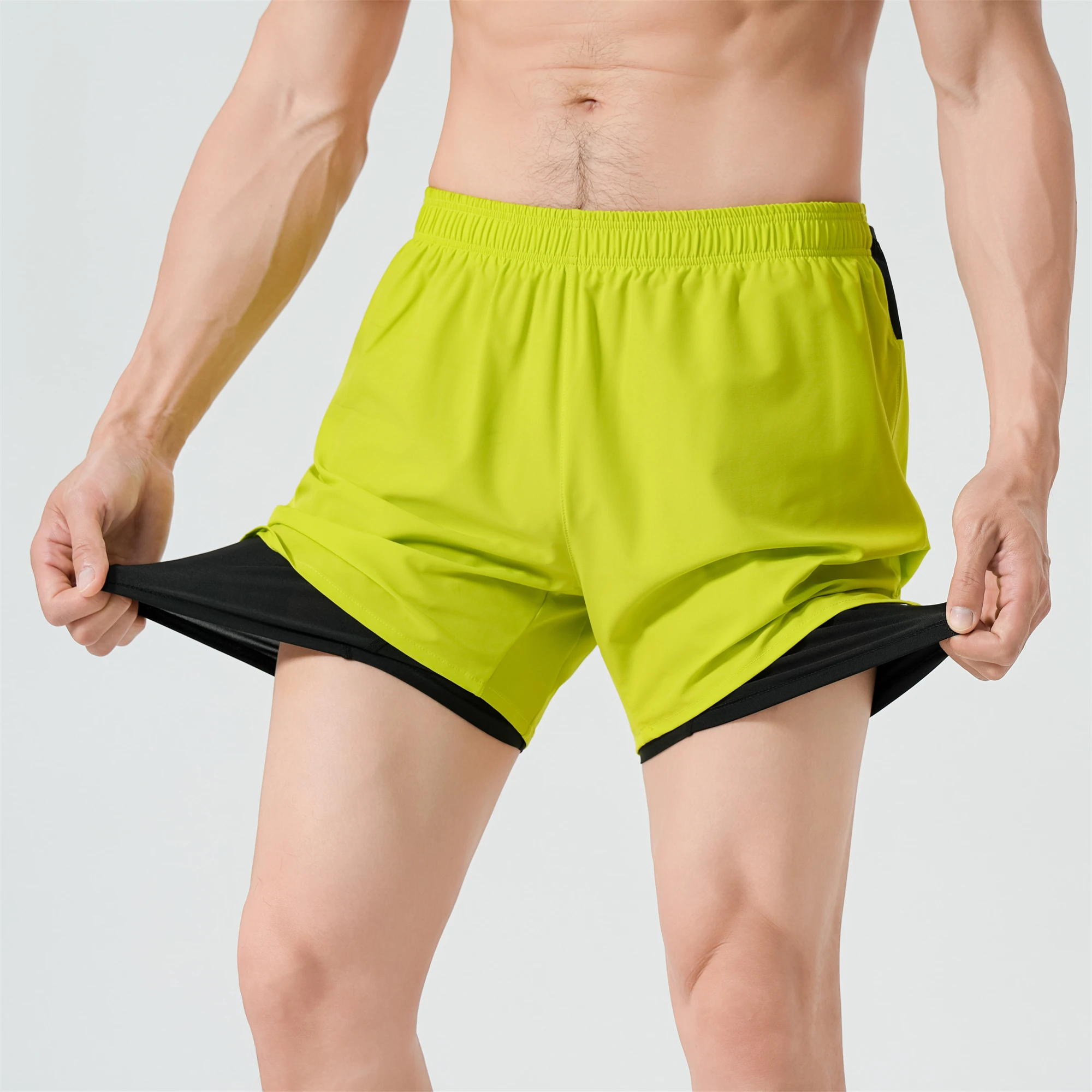 Mens Women 2 in 1 Running Shor - Cycling Commuter Shorts recension och pris