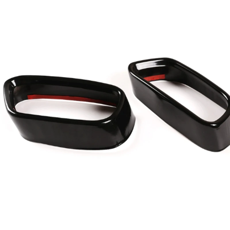 

Suitable for 14-18 BMW X5 X6 tail throat decorative frame, bright black, sports version, single out