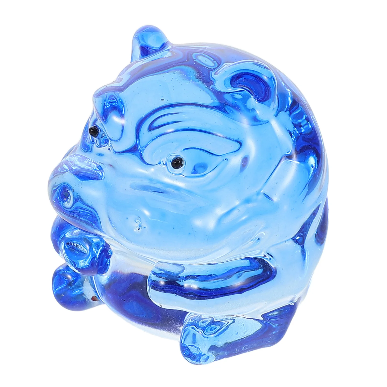 

Crystal Hippo Miniature Animal Sculpture Decorative Ornament for Desk Office Shelf Table Home Centerpiece