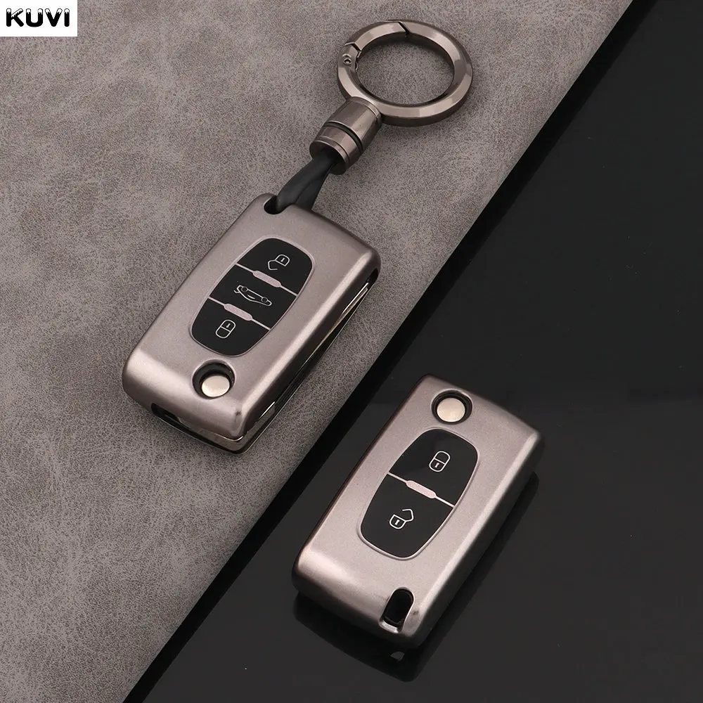 

Автомобильный флип-чехол из ТПУ для Peugeot 107 207 307 308 407 607 3008 5008 для Citroen Xsara Picasso C2 C3 C4 C5 C6 C8