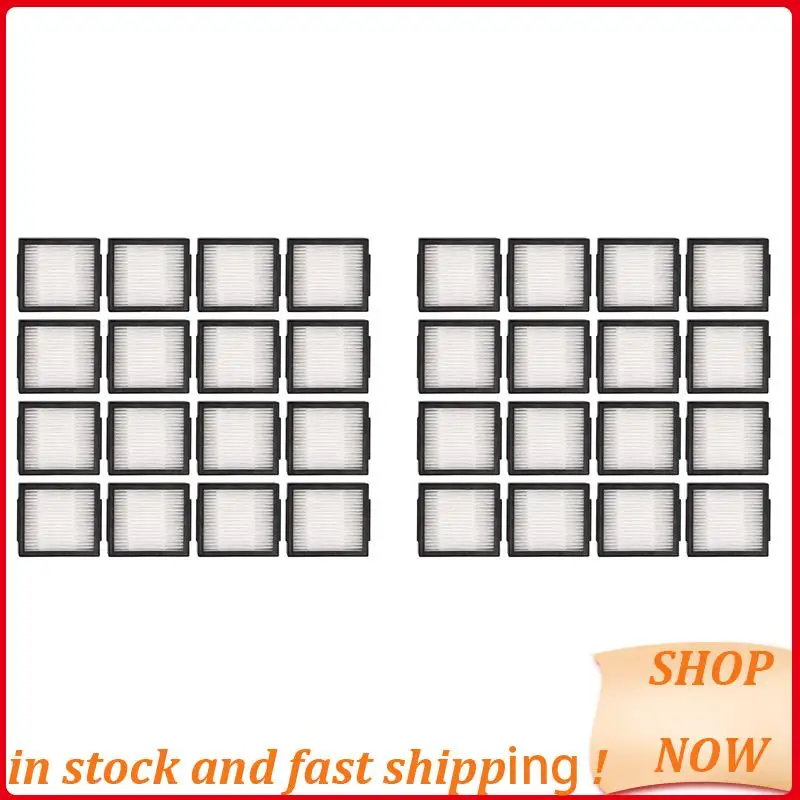 32PCS เปลี่ยนแผ่นกรอง HEPA สําหรับ Irobot Roomba Combo J7 + J9 + หุ่นยนต์เครื่องดูดฝุ่นตัวกรอง HEPA ชุดอุปกรณ์เสริมร้อน!