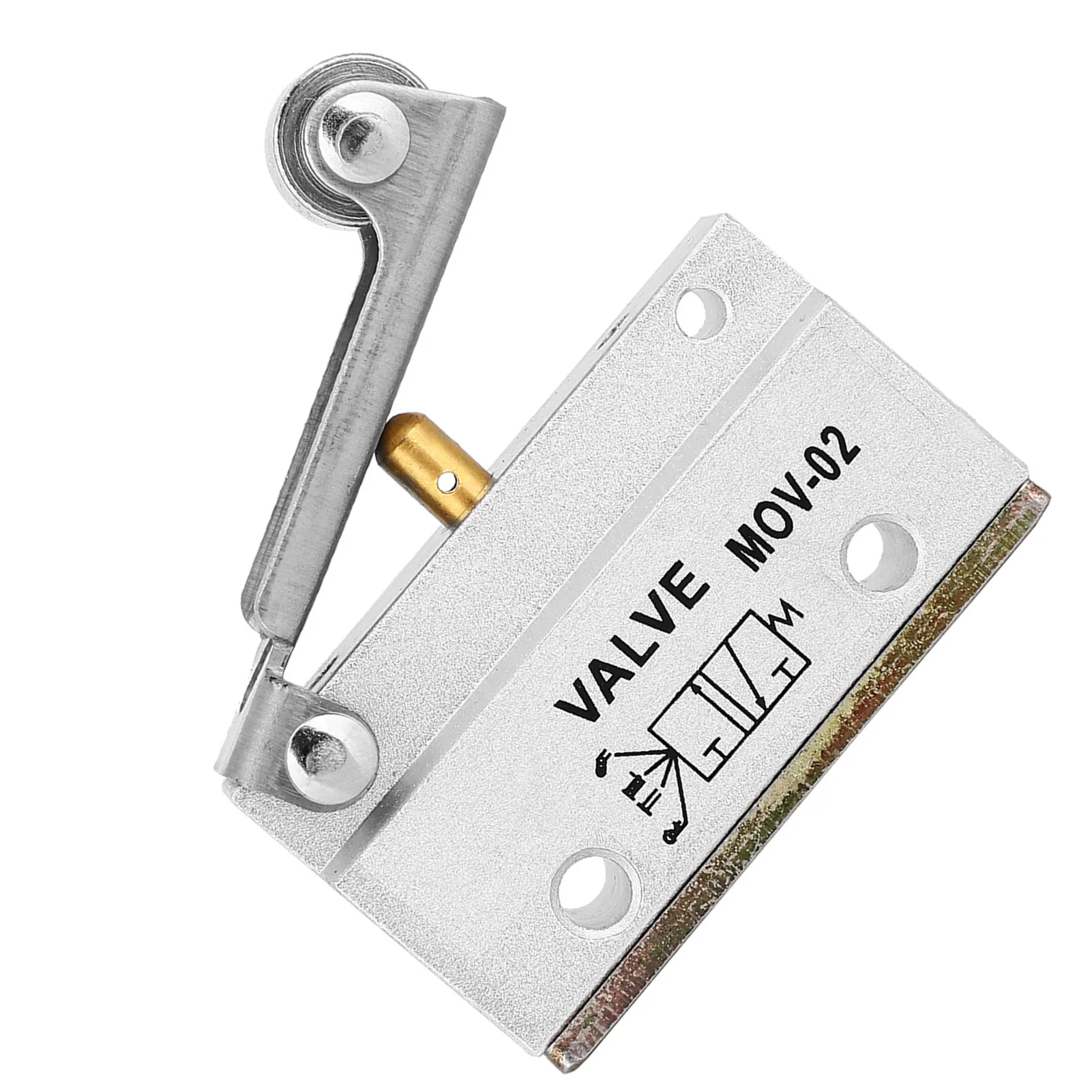 MOV-02 G1/8 Filetage Rouleau Levier Air Pneumatique Mécanique Valve 0-0.8MPa