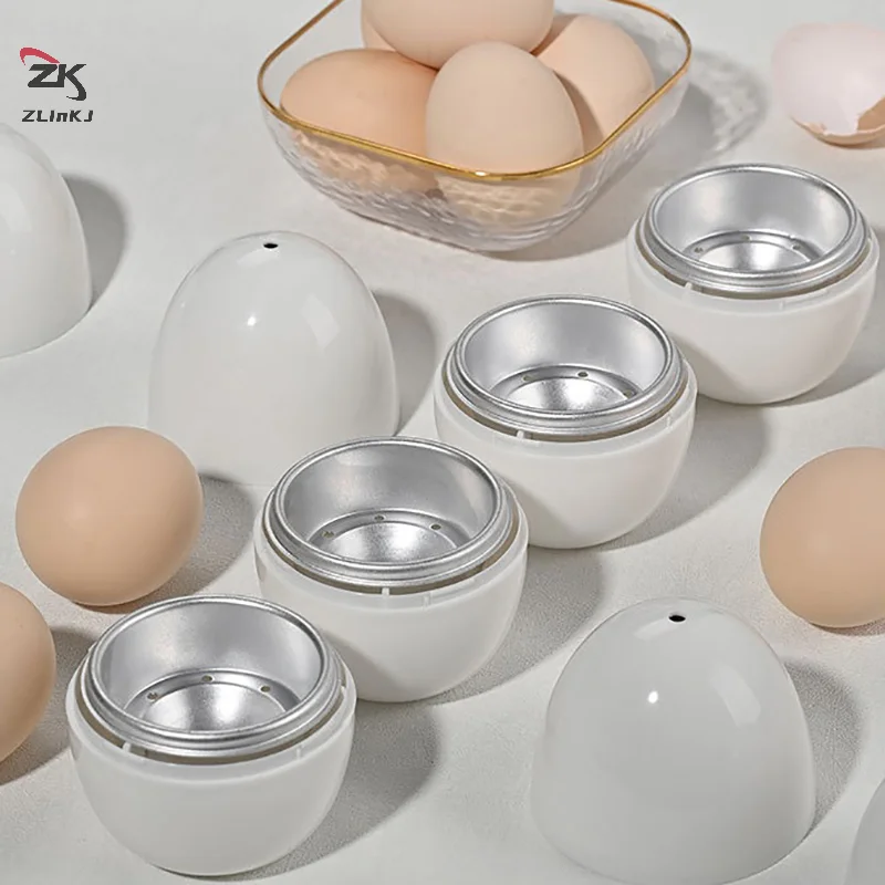 Microwave Egg Steamer Boiler Cooker 1/4 Eggs Capacity Easy Quick 5 Minutes Hard Or Soft Boiled Kitchen Cooking Tools