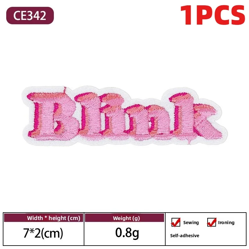 1PCS Cartoon Character Diamond Rainbow Cake Lightning Embroidery Patch For Clothes Hole Repair Decoration Iron On Label
