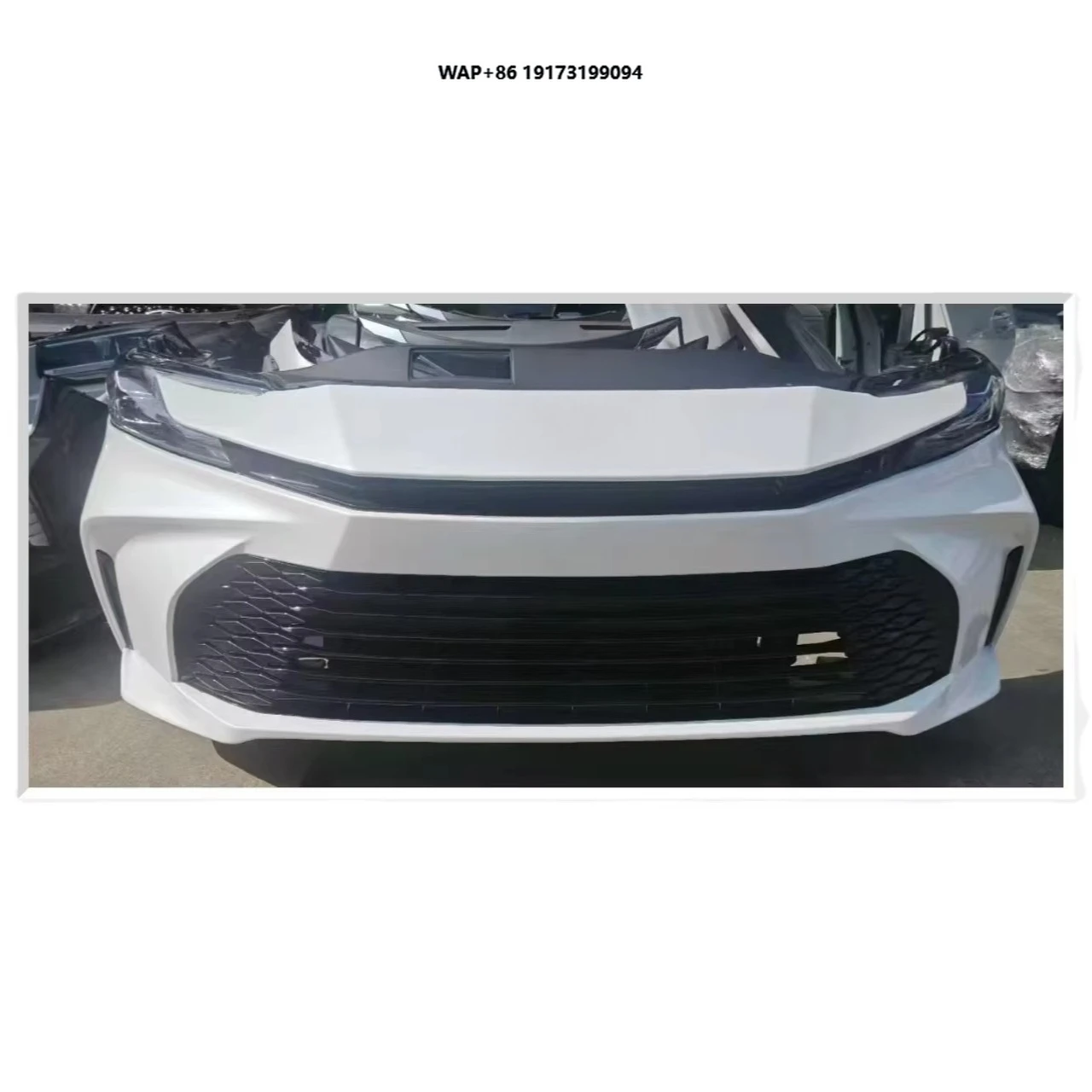 Original Auto Car Bodykit for   Camry  Nose Cut  Front Bumper Lip Headlights Bumper Replacement Car Accessory Bumper