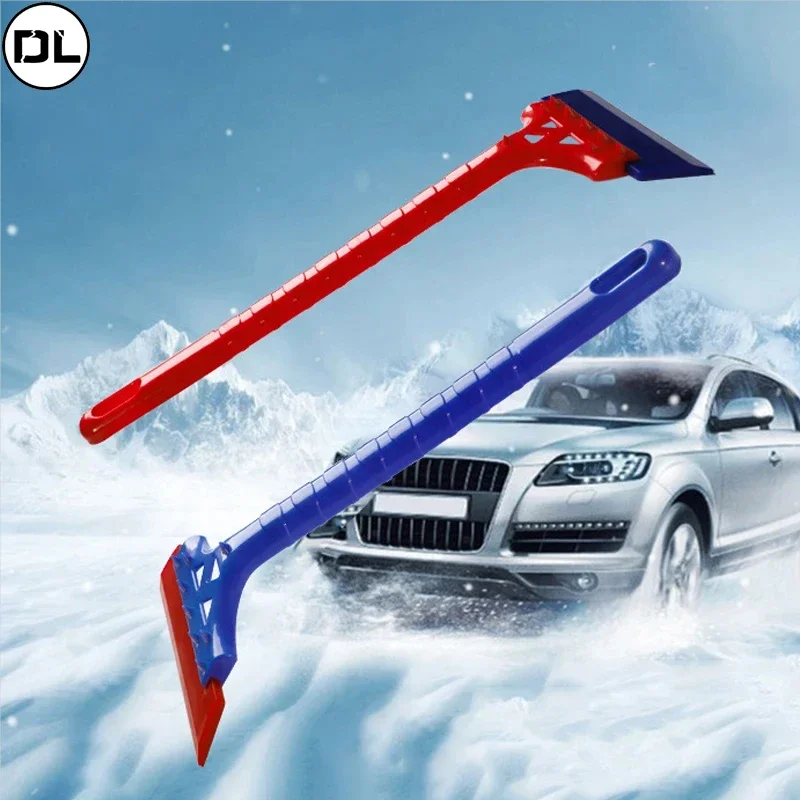 

Long Handle Car Window Clean Scraper Soft Rubber Blade Squeegee Wiper Winter Windshield Trucks Roofs Snow Removal Shovel Tool