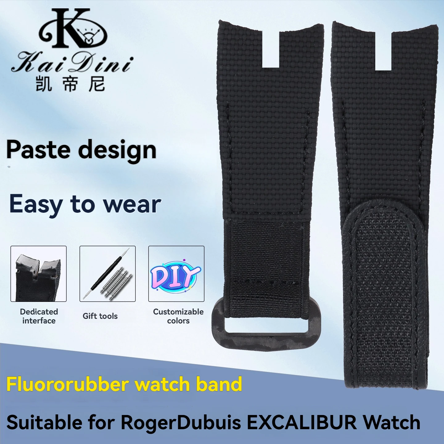 Fluororubber Watchb…