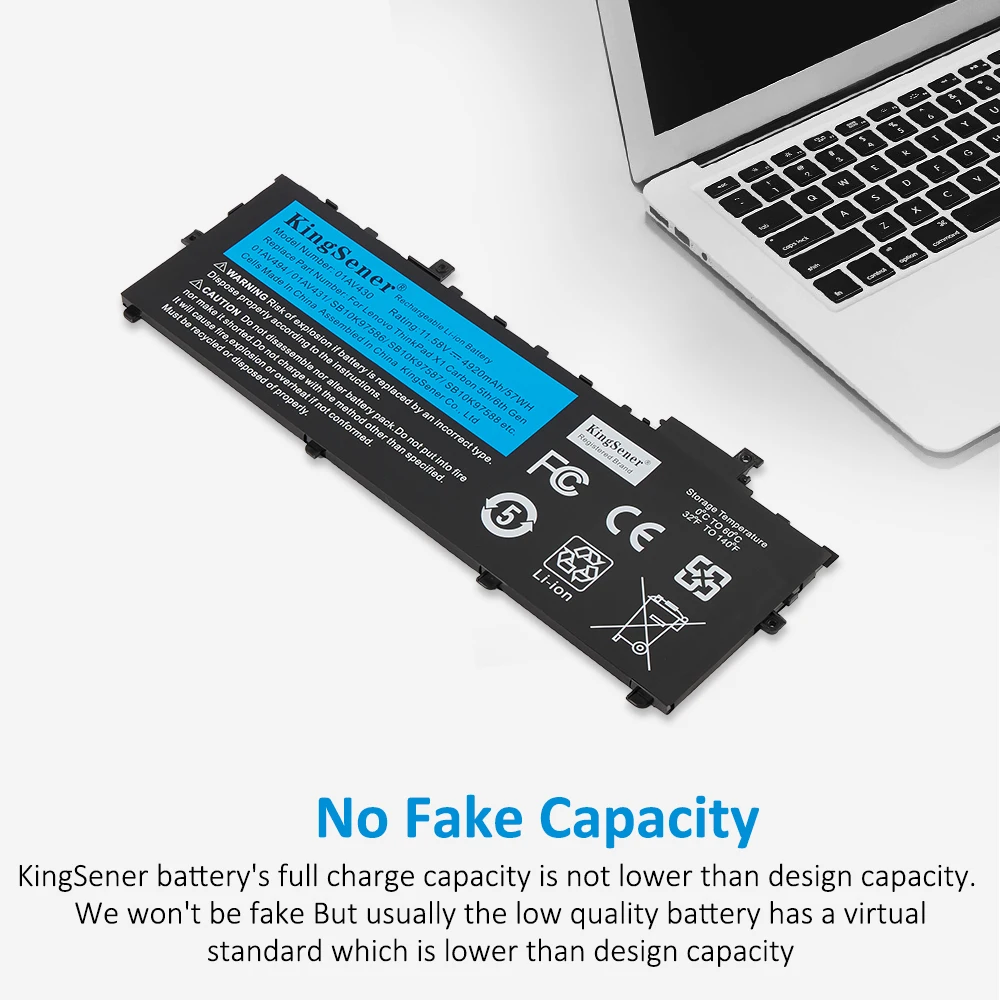 KingSener 01AV494 01AV430 Battery For Lenovo Thinkpad X1 Carbon 5th 2017 6th 2018 Series 01AV429 SB10K97586 01AV431 SB10K97587