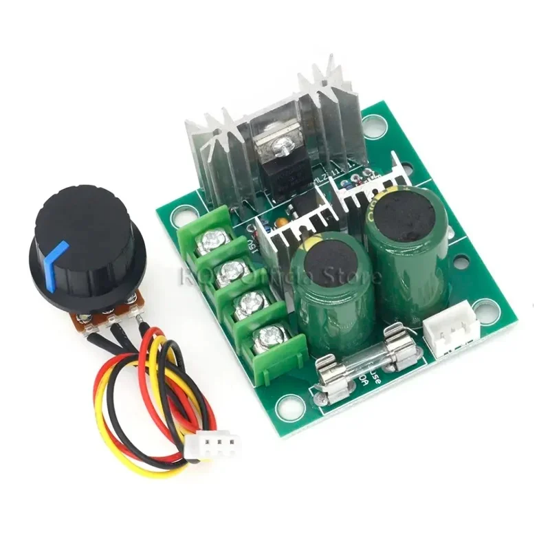 PWM DC motor governor pump stepless speed regulation switch 12v-40v 10A external potentiometer