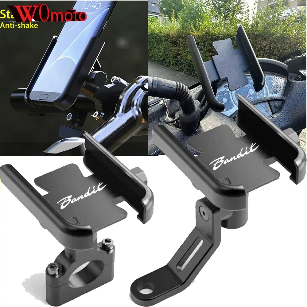 

Для SUZUKI Bandit 400 600 650 1200 1250 1250S Bandit650 аксессуары руль мотоцикла держатель мобильного телефона GPS подставка кронштейн