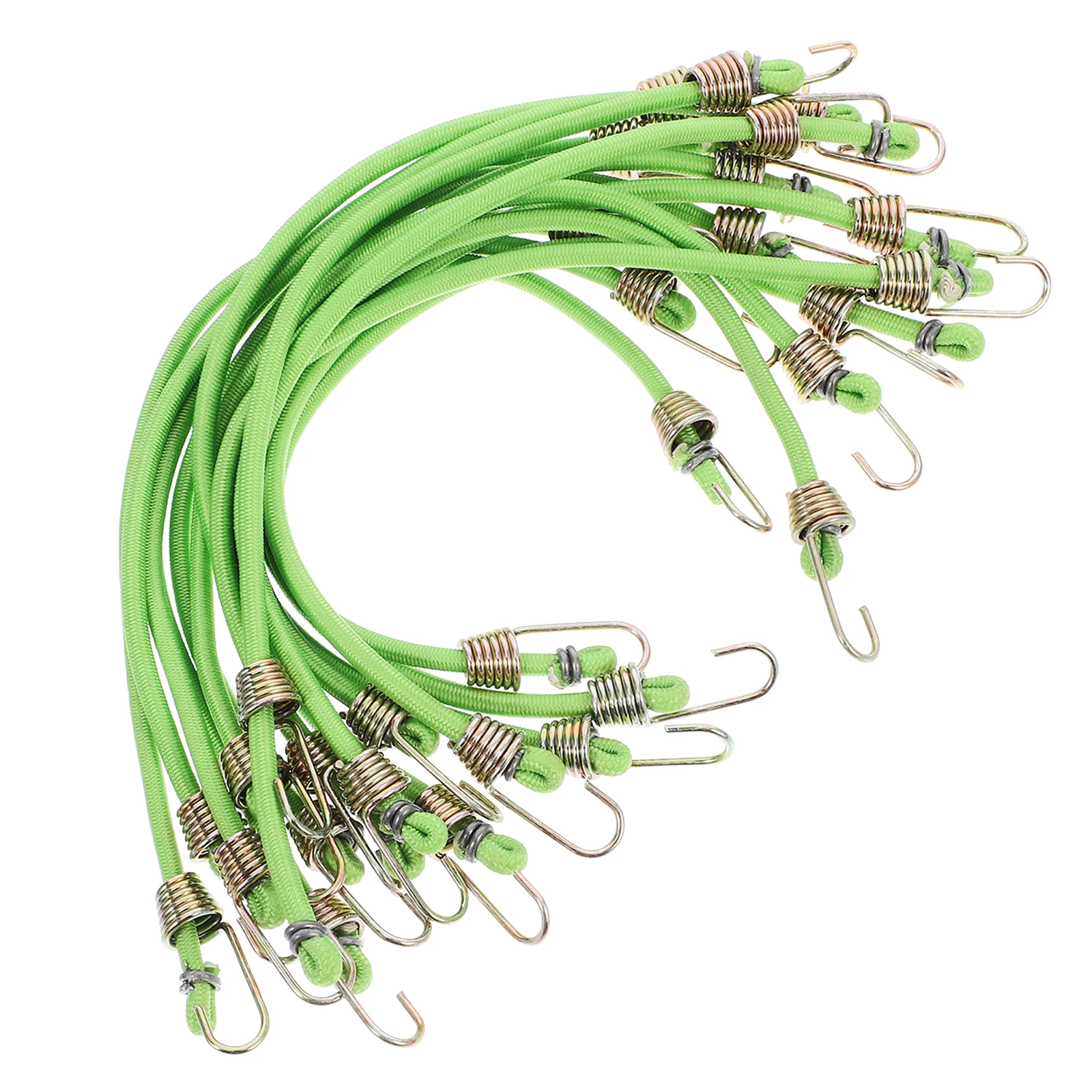 

15pcs Mini Bungee Cords Luggage Elastic Straps 4mm Latex Bands Hooks Cable Ties Heavy Duty Outdoor Travel Home Organization