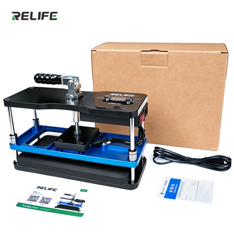 RELIFE LS5 SE ensemble de plate-forme de pression de maintien de chauffage pour téléphone portable écran LCD stratification couverture arrière réparation outils de pression