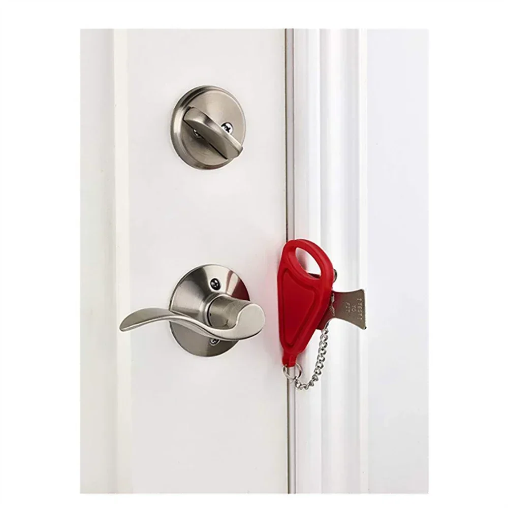 Travel Accommodation Door Security Lock Home Room Hotel Anti-theft Security Lock Metal Lock Portable Door Lock Security Latch