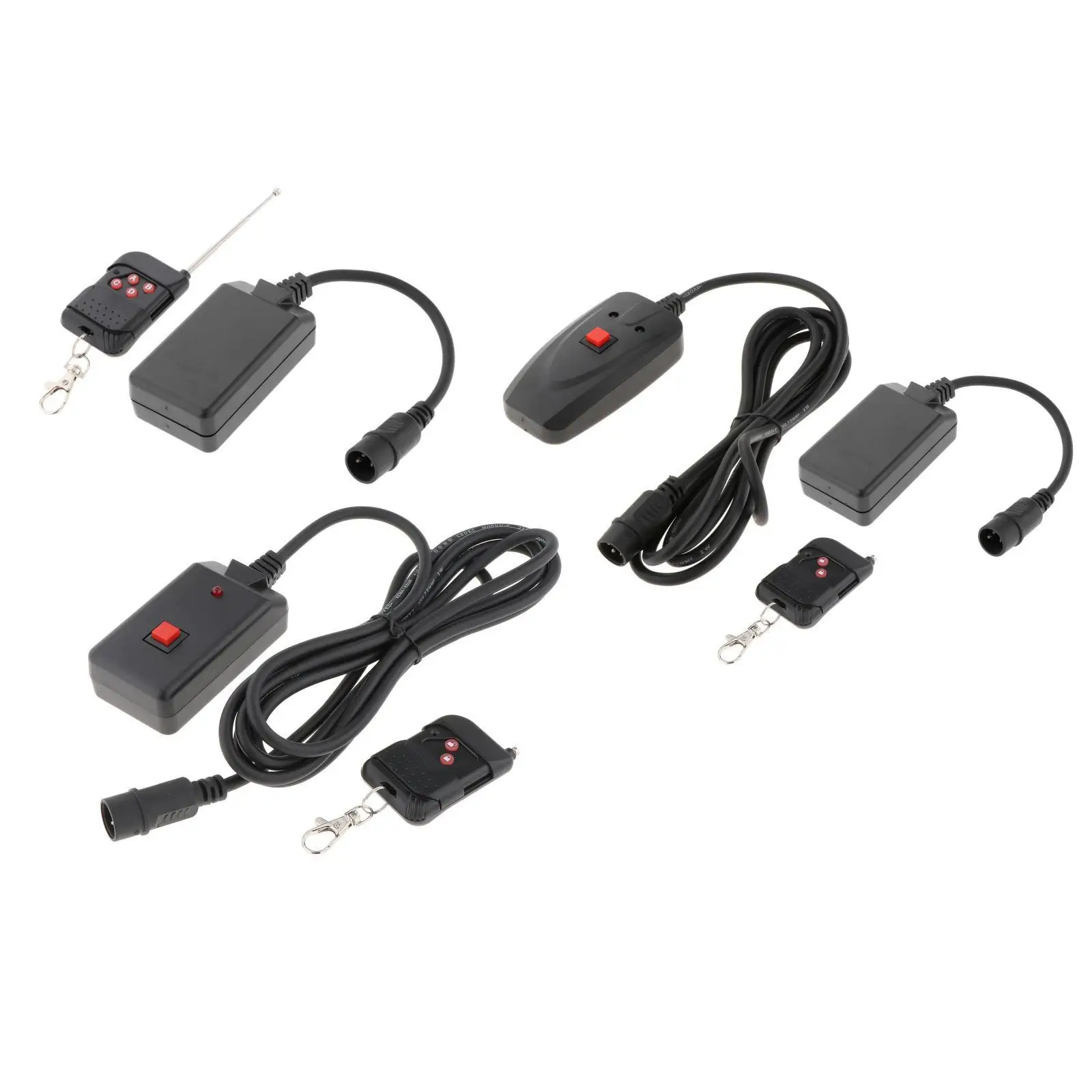 Wireless Fog Machine Remote Control Receiver Black for Haze Smoke Machine Stage Lighting Bar Entertainment