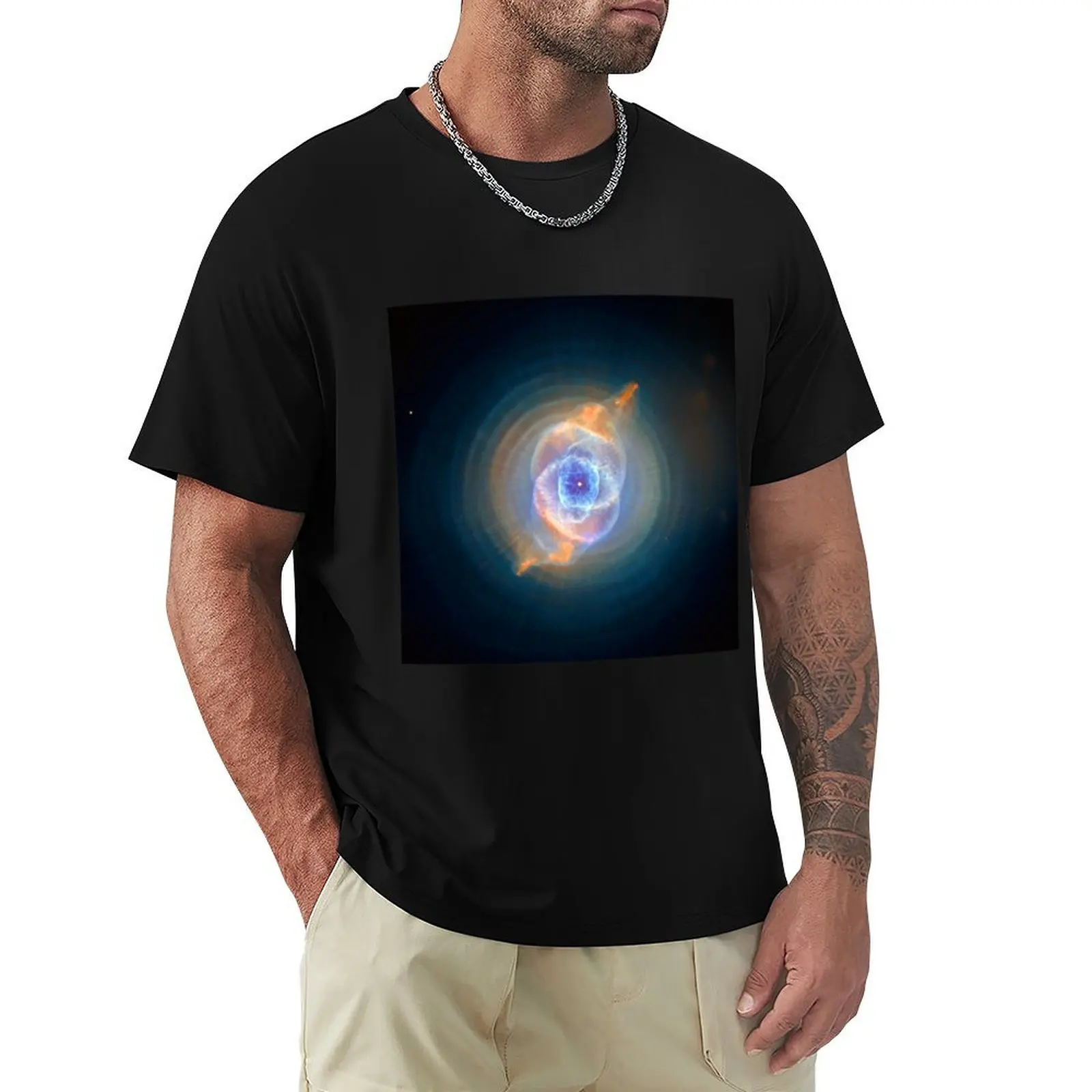 Cat's Eye Nebula T-Shirt Running Gym Short Sleeve Sports Tee