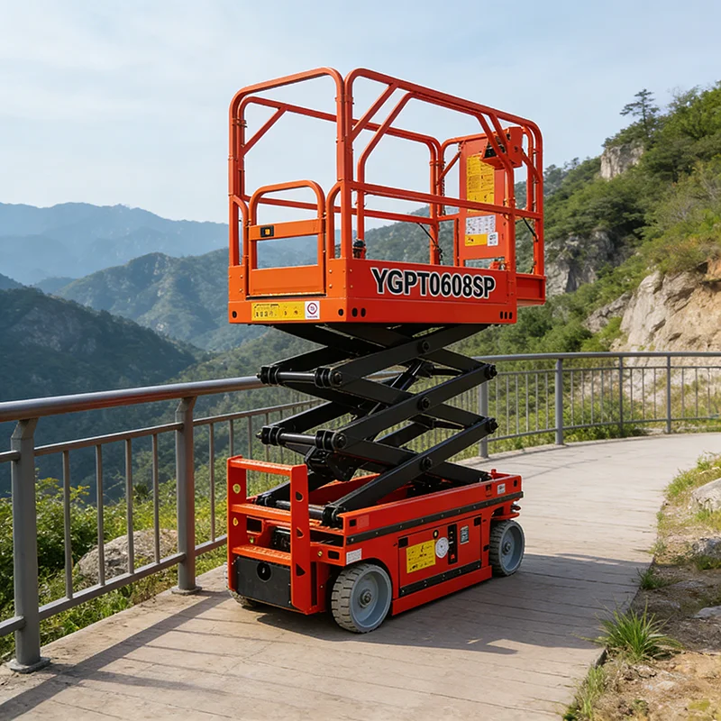Aluminum Alloy Scissor Lift Portable Lightweight Electric Lifting Platform for Window Cleaning